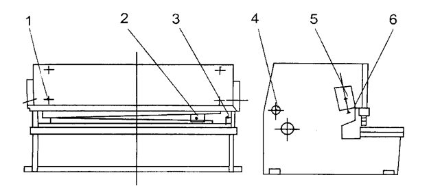 Hydraulic shearing machine